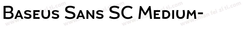Baseus Sans SC Medium字体转换